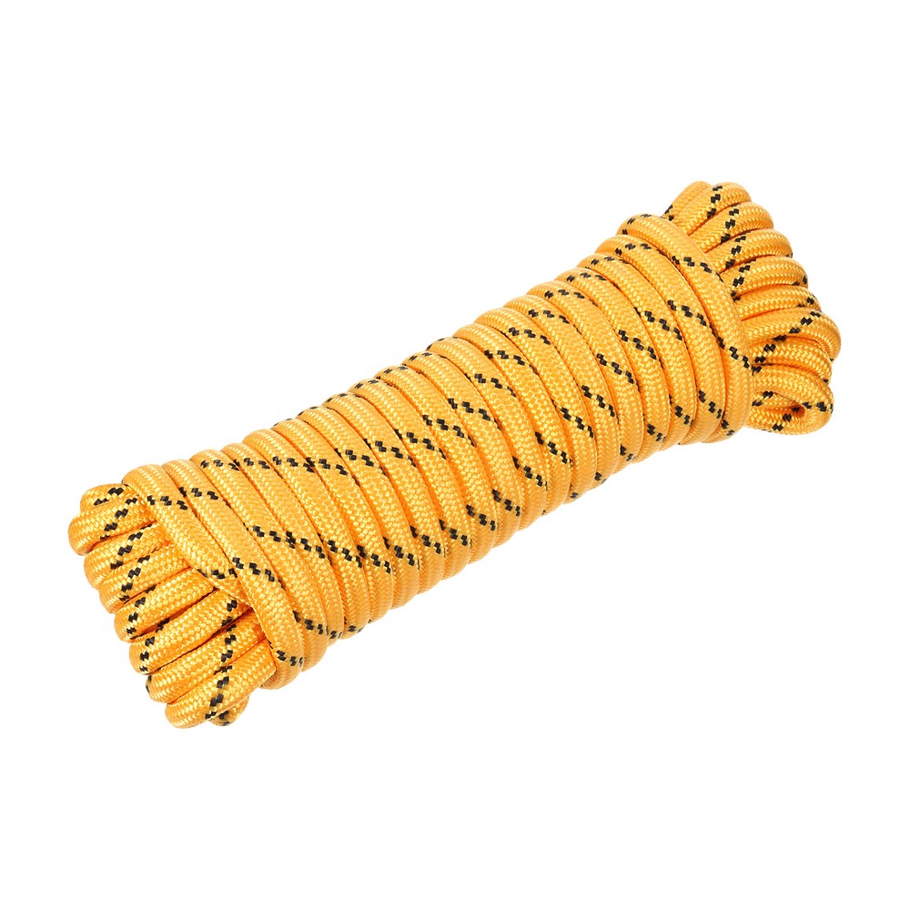 49ft Orange Diamond Braided Nylon Rope for Flag Pole 1/2