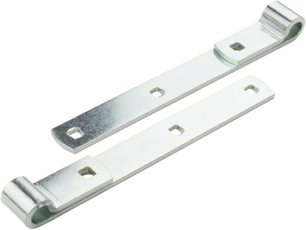 N129-726 290BC Zinc Plated Screw Hook Strap Hinges 2 Pack