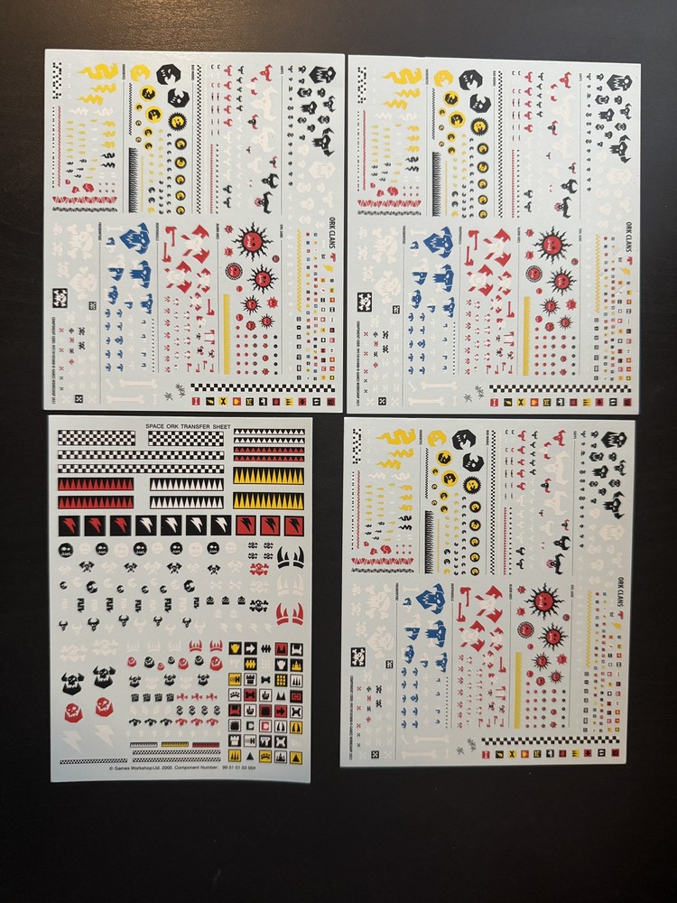 Ork Clans Vehicles Transfer Sheet - Warhammer 40k Decals New