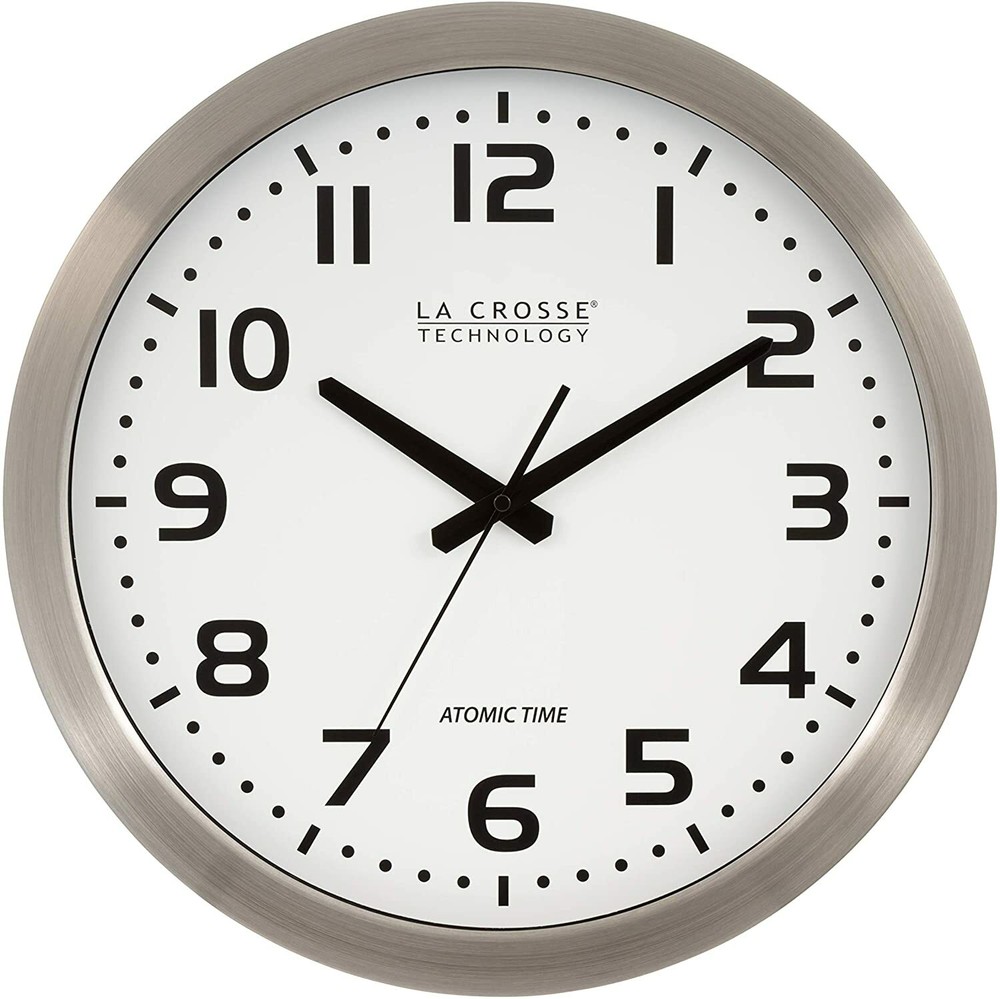 La Crosse Technology 16 Inch Atomic Wall Clock White Dial WT-3161WH New
