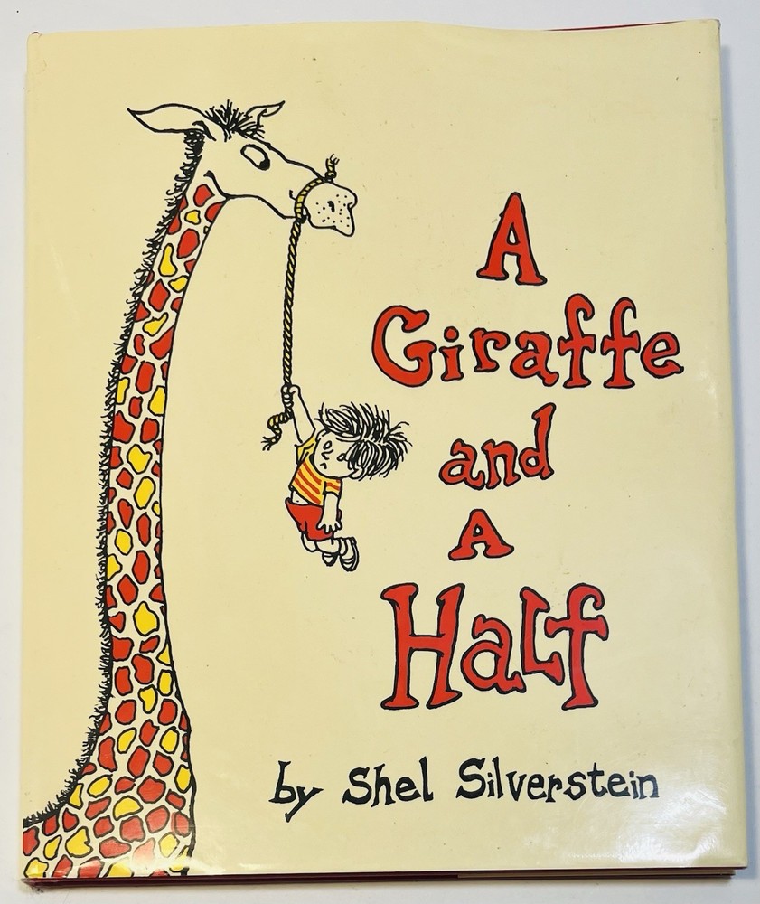 A Giraffe And A Half 1992 Signed By Shel Silverstein W/ Sketch HC DJ Great Cond