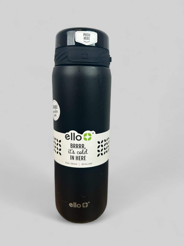 Ello Cooper 22oz Stainless Steel Water Bottle | Black