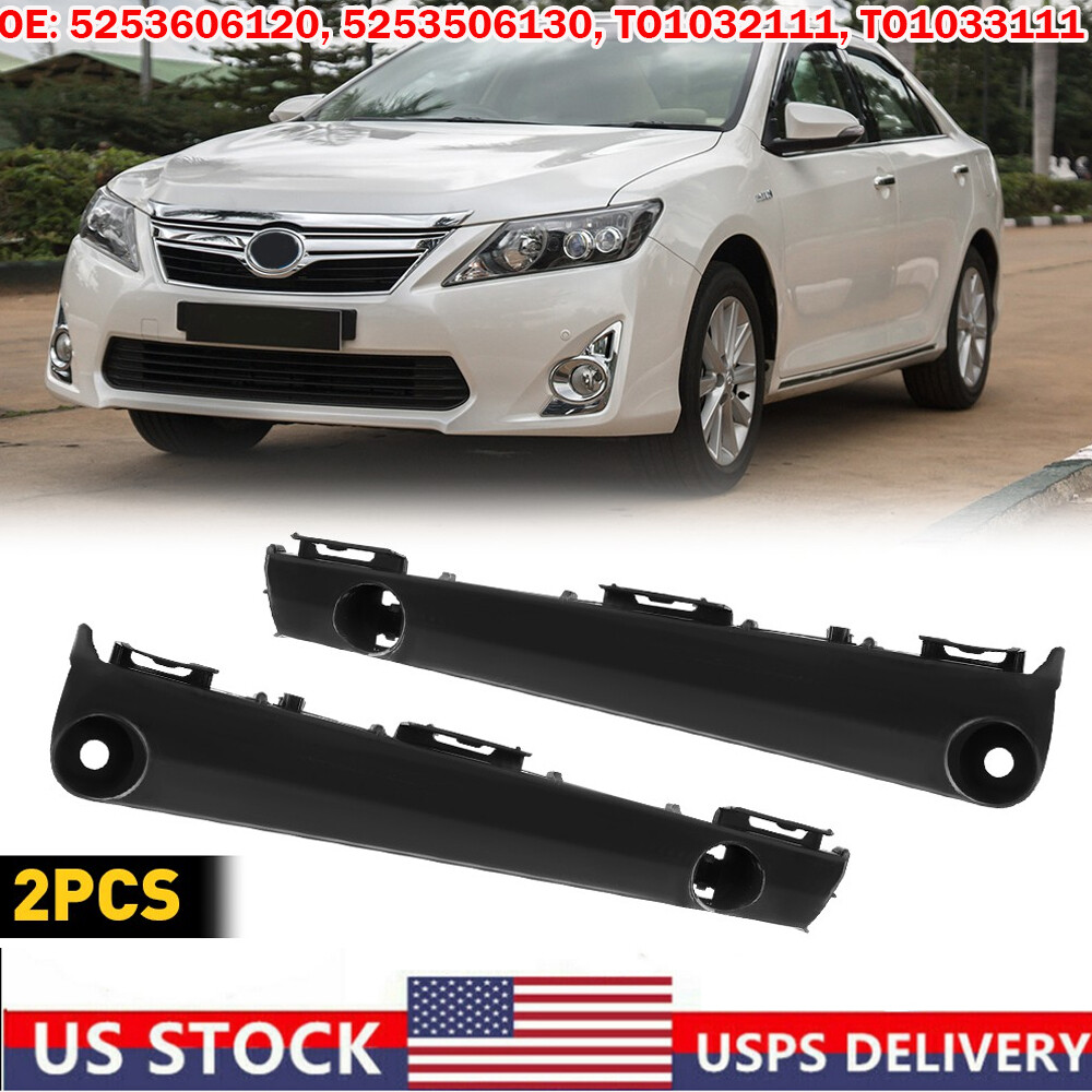 Toyota Camry 2012-14 Front Bumper Retainer Support Brackets LH RH 1/2 Set