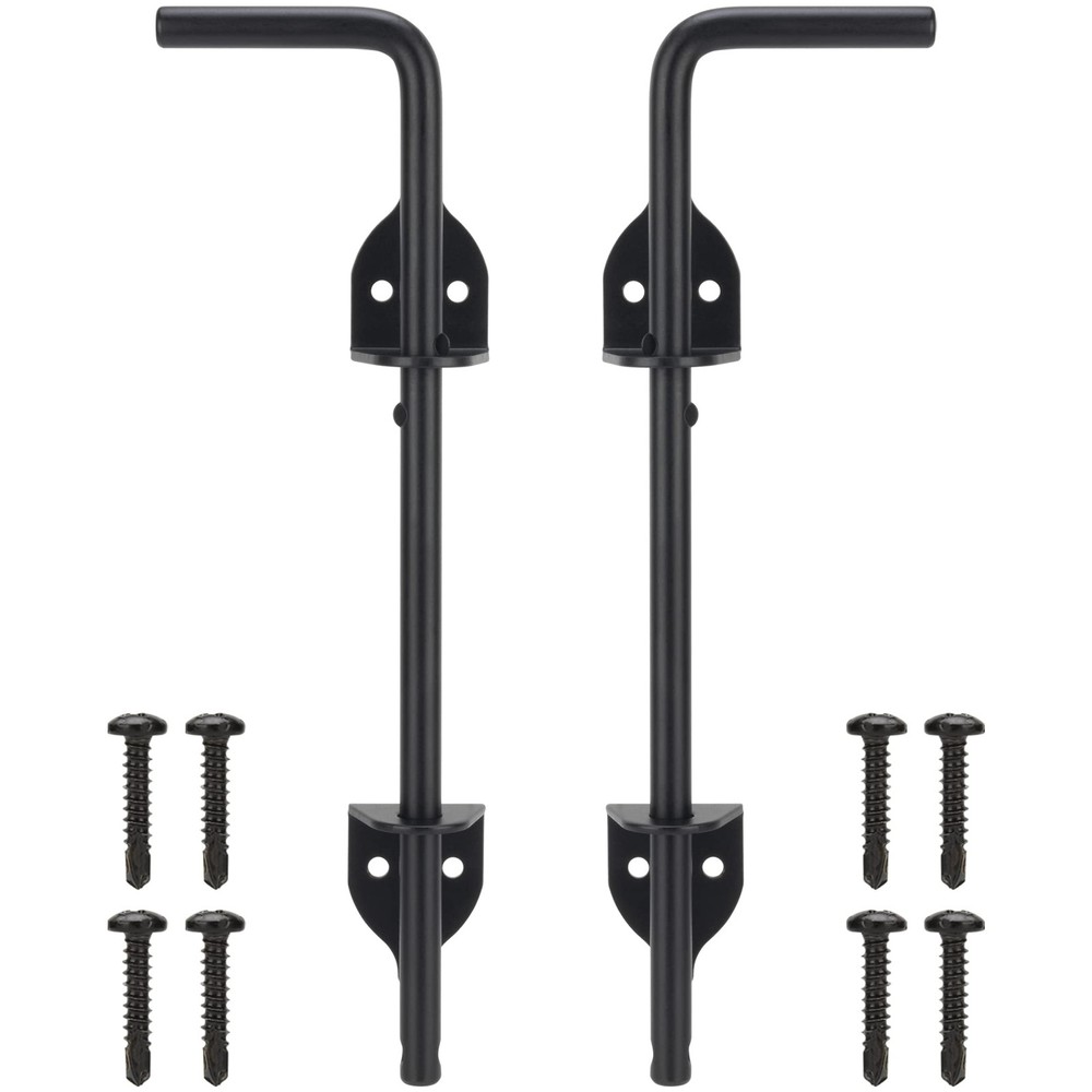 12 Inch Heavy Duty Cane Bolt Gate Drop Rod for Secure Ground Latching