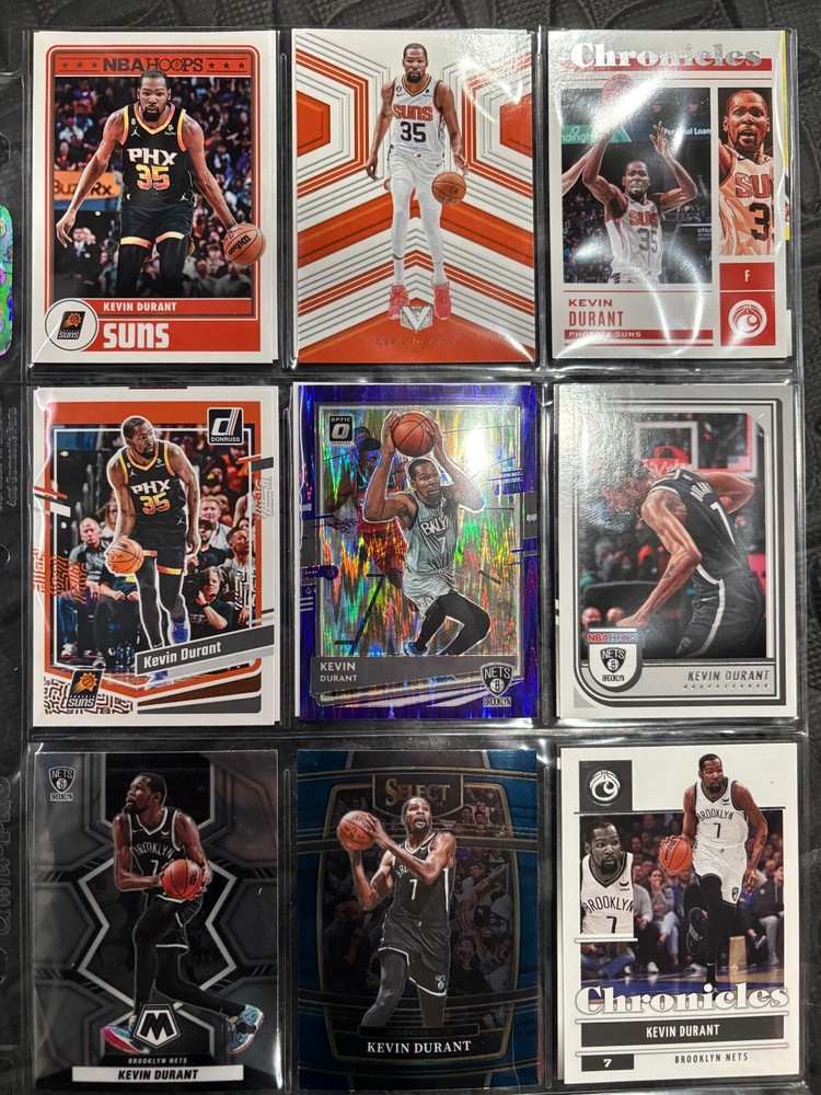 Kevin Durant 16 Card Lot Mosaic Optic Donruss Select Suns Nets