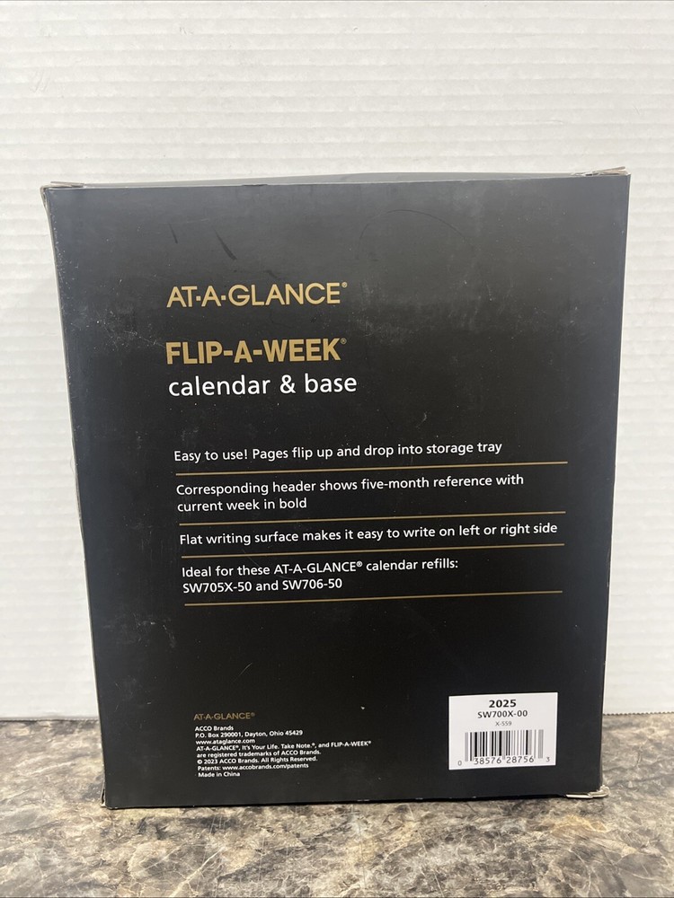 2025 AT-A-GLANCE Flip-A-Week 5.5