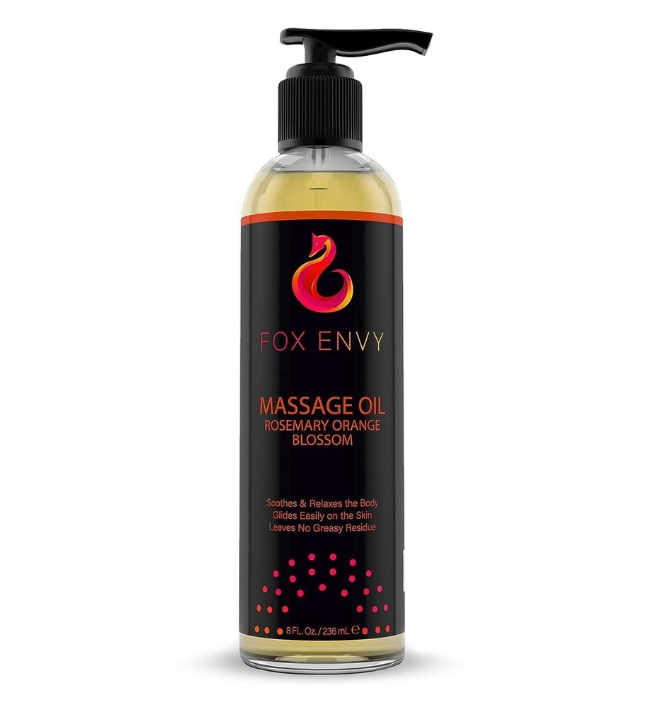 Body Massage Oil - Organic Massage Oil for Massage Therapy, Sore Muscle Massa...