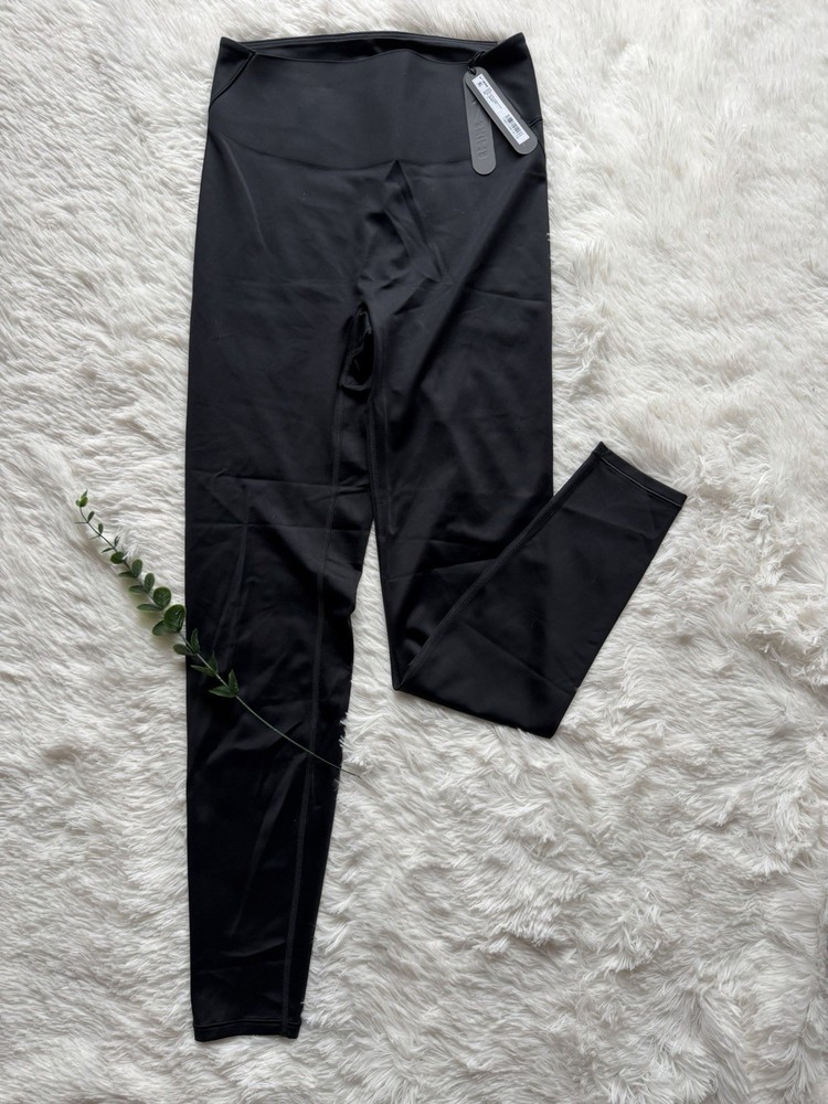 Nike x SKIMS Shine Bonded Waist Leggings Obsidian S Women Ankle 26 Inch