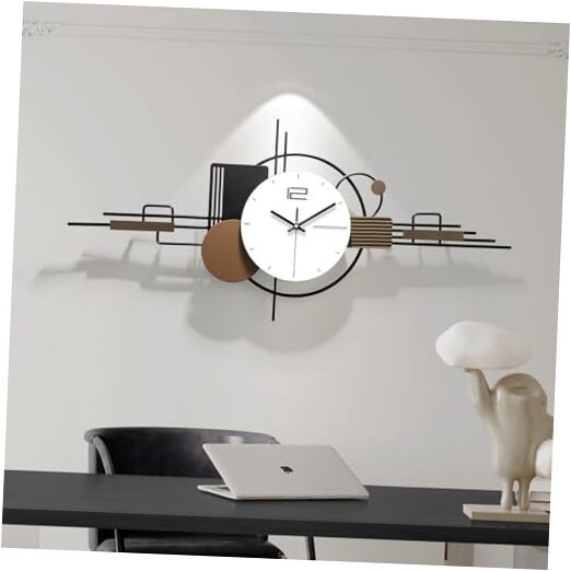 Modern Large Silent Wall Clock for Living Room Decorative Creative Design