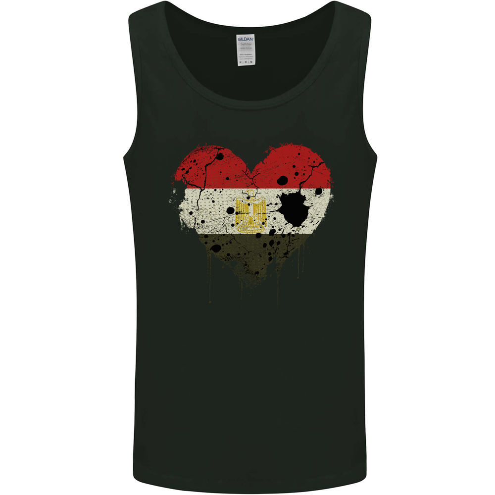 Love Egypt Flag Egyptian Day Football Mens Vest Tank Top