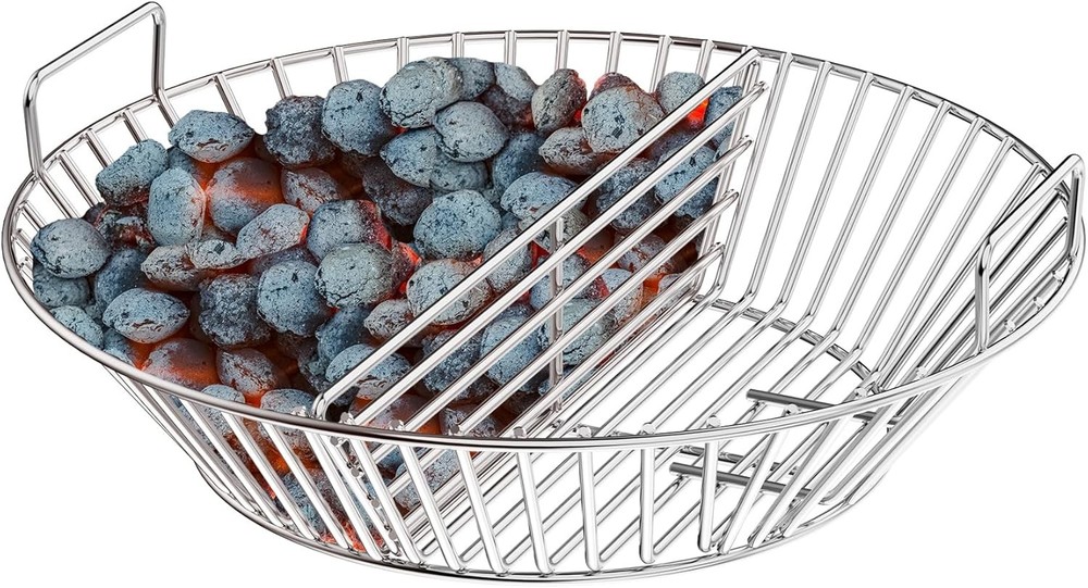 Charcoal Ash Basket Stainless Steel Charcoal Holder with Handles