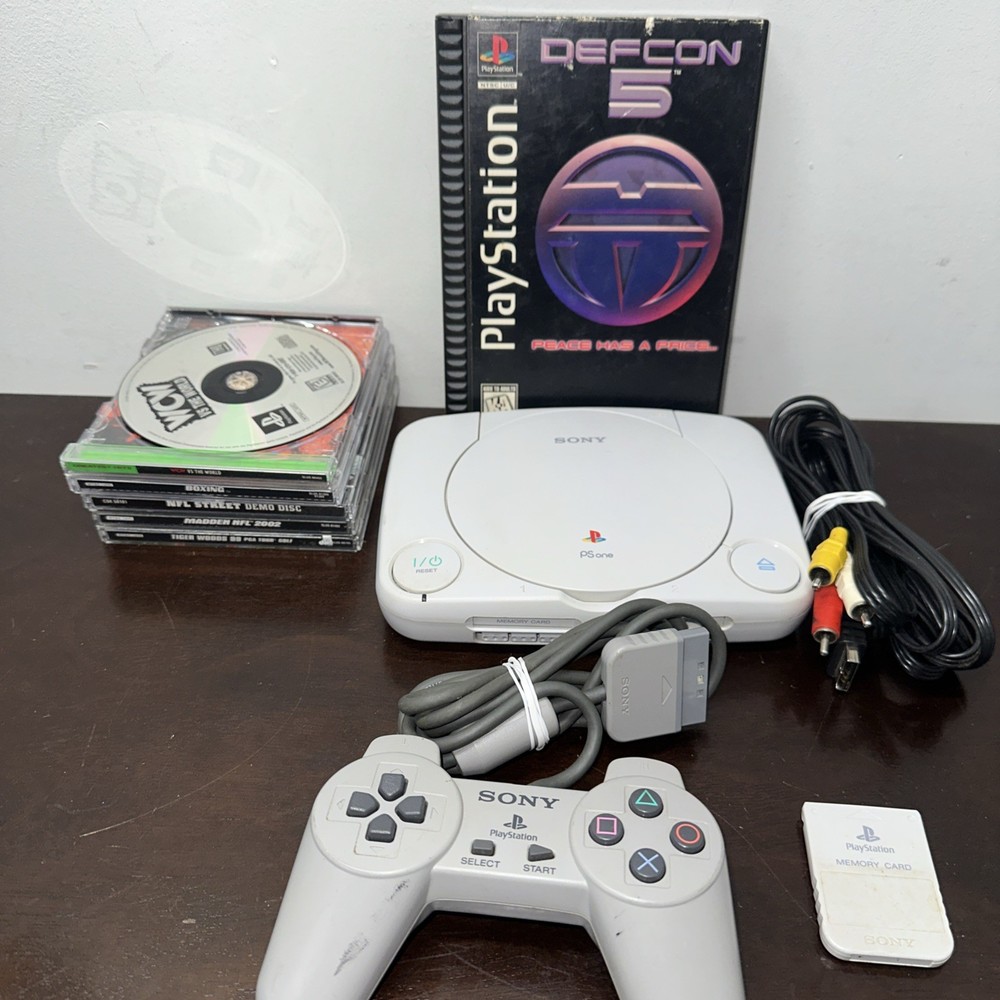 Sony PlayStation PS1 Slim Console Bundle with Games and Accessories