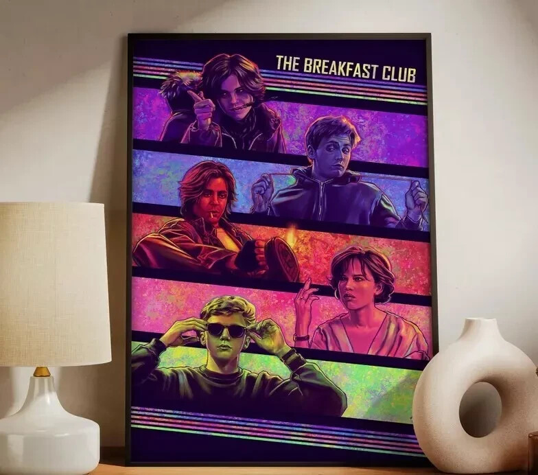 The Breakfast Club Poster, Wall Art Print Home Decor