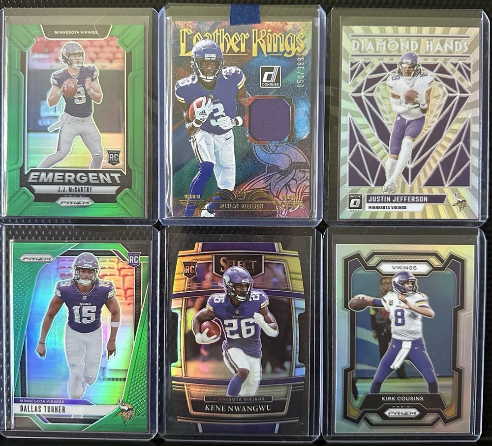 Minnesota Vikings Rookie Relic Lot(12 cards) /399