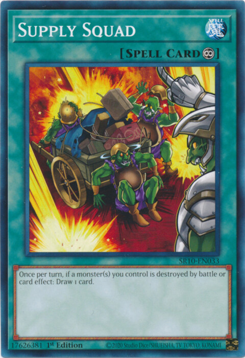Supply Squad - SR10-EN033 - Common - 1st Edition x3 - Near Mint