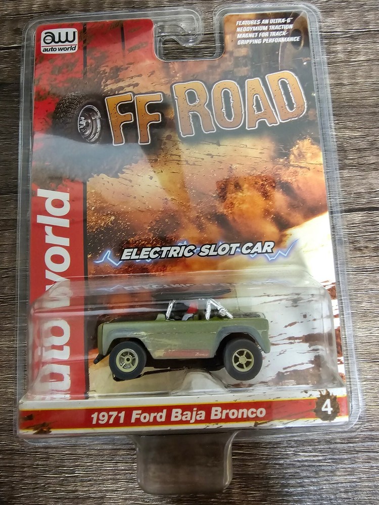 Autoworld HO Slot Car New Off Road 1971 Ford Baja Bronco