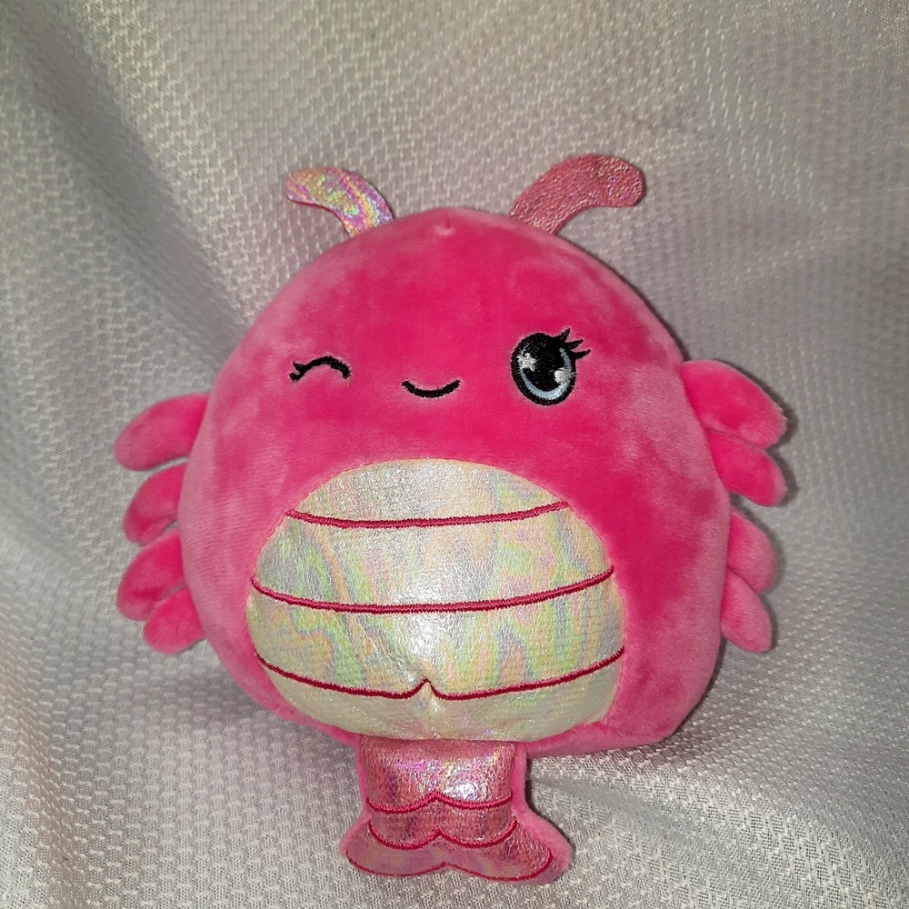 Squishmallows Kellytoy Plush Sealife Squad Simone the Shrimp 5