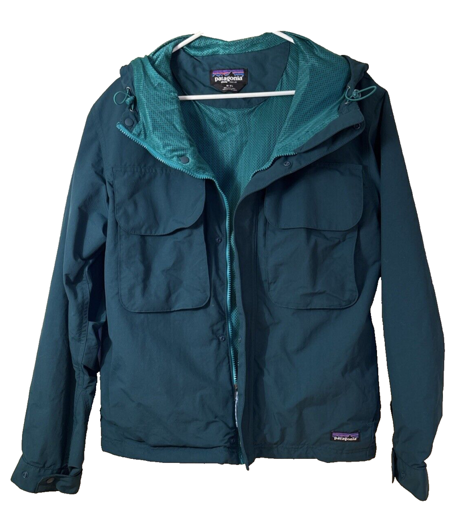 Patagonia Isthmus Utility Jacket for Men in Teal Blue Green Size M