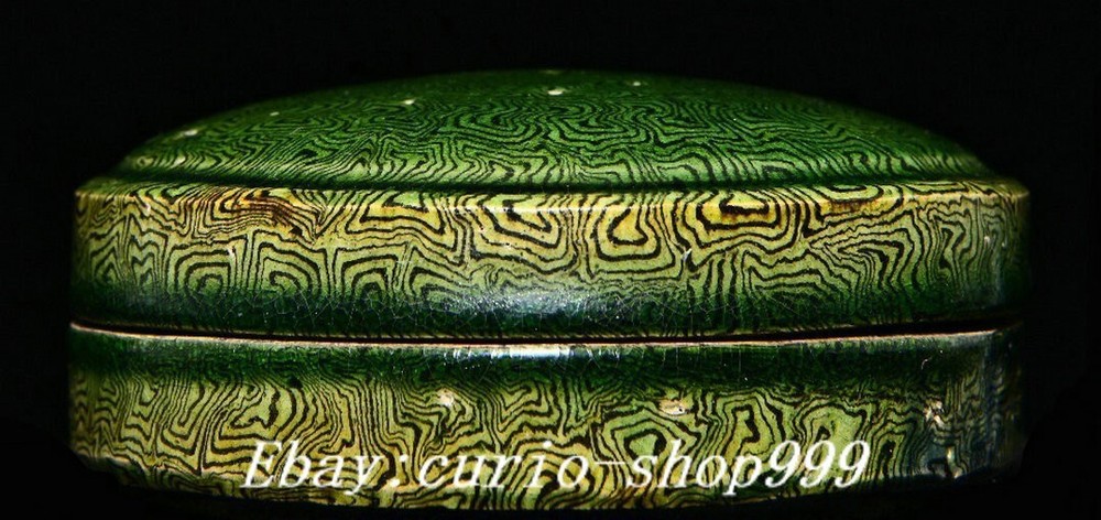 3.5 Twisted Glaze Song Dynasty Fengshui Jewelry Box Rouge Statue