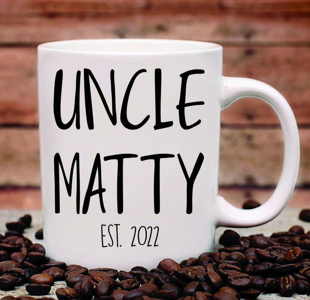 Personalized Uncle Mug Pregnancy Announcement Uncle Gifts Aunt And Uncle Mug Gif