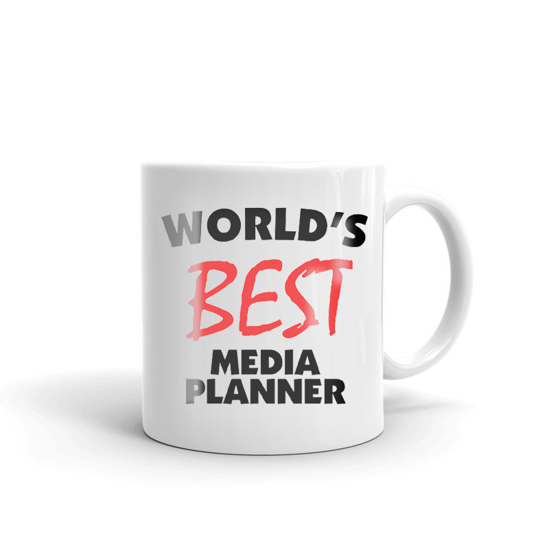 World's Best Media Planner Coffee Tea Ceramic Mug Office Work Cup Gift