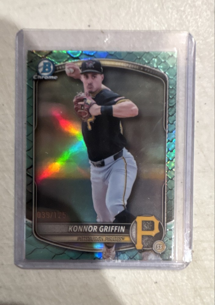 2025 Bowman Draft - Chrome Konnor Griffin #BDC-102 Aqua Reptilian Refractor /125