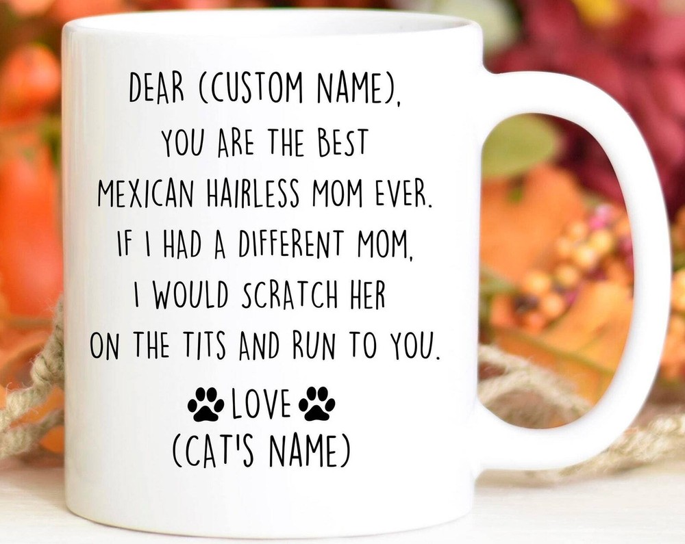 Mexican Hairless Cat Mom Birthday Gift Aztec Cat Mom Christmas Gift Mexican Hair