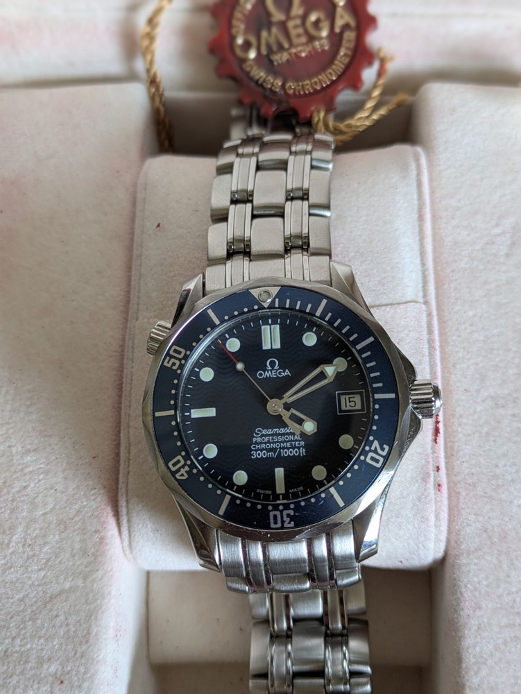 OMEGA Seamaster Pro 36mm Men's Chronometer Blue Dial Watch 2551.80