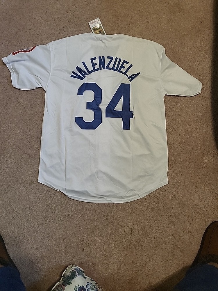 Fernando Valenzuela 34 Los Angeles Dodgers Mitchell & Ness Jersey Size 2XL