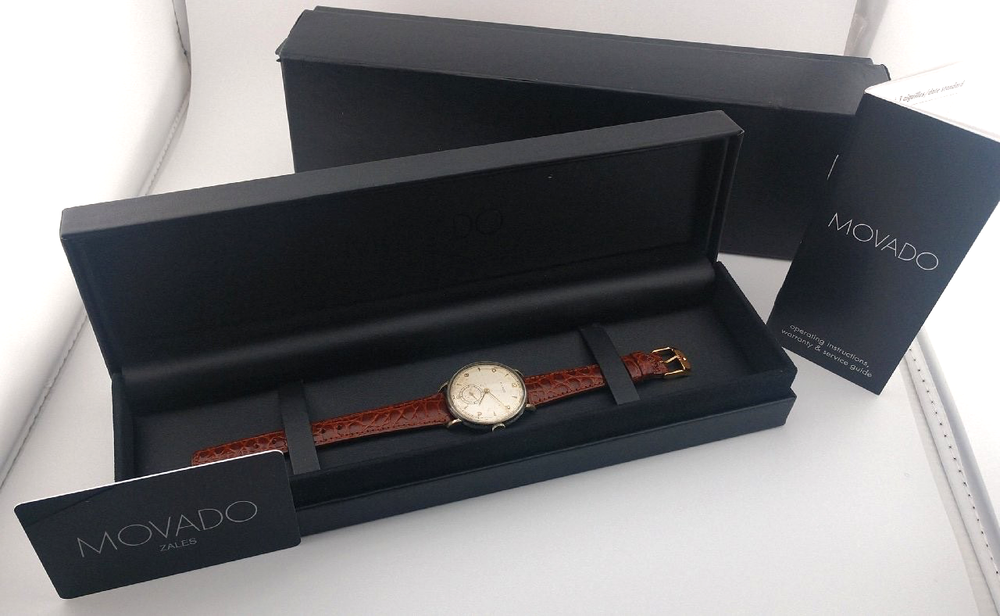 Vintage Movado Men's Hand-Wind Gold Hands Watch