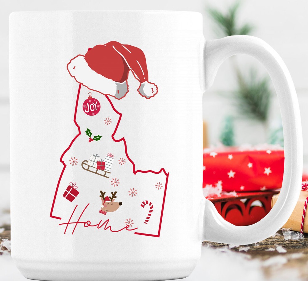 Idaho Christmas Mug - Perfect Xmas Gift for Idaho Pride & State Lovers