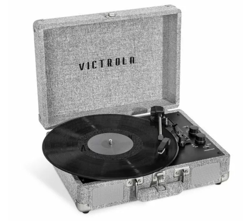 Victrola VSC-450SB-LGY Journey Signature Record Player Stream Gray