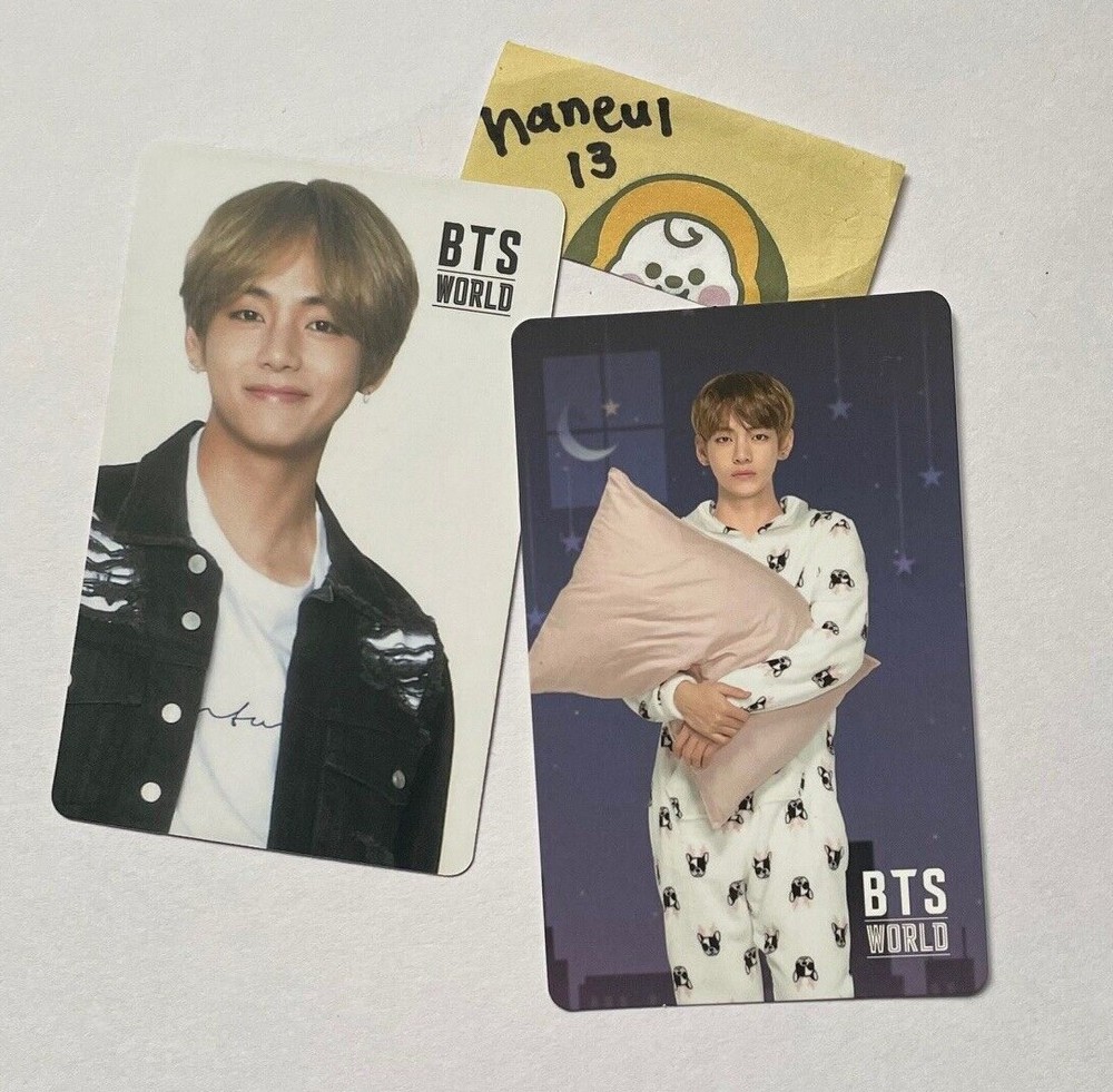 BTS WORLD OST V Taehyung Game Coupon Double Sided Photocard Pajamas Set  -image