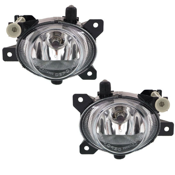 For 08-11 Saab 9-3 & 04-10 9-5 Fog Light Lamp Assembly w/Bulb Set Pair