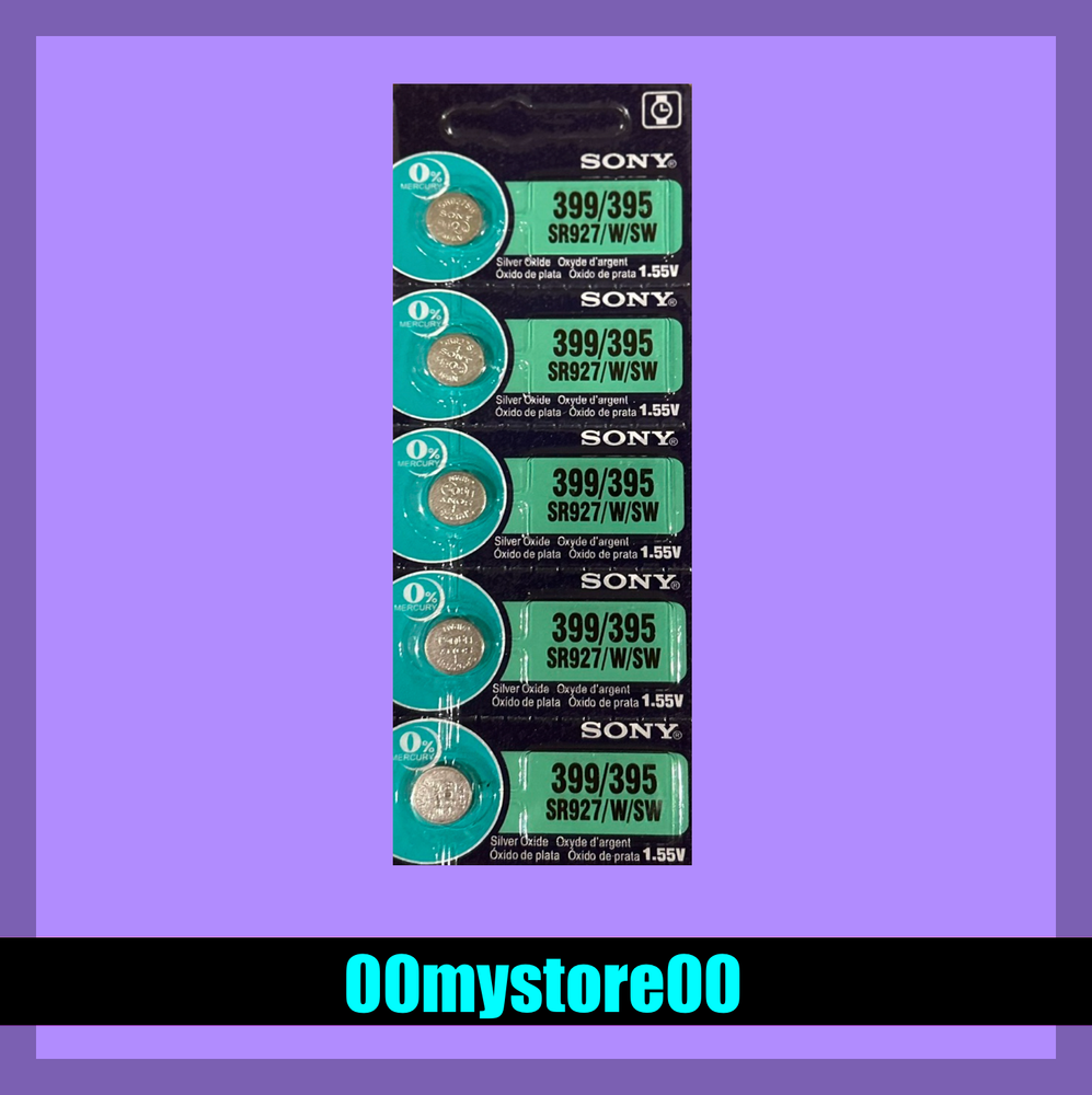 [Exp 10/2030] 5pc SONY 399/395 SR927W SR927SW Watch Battery - Ships from CA, USA