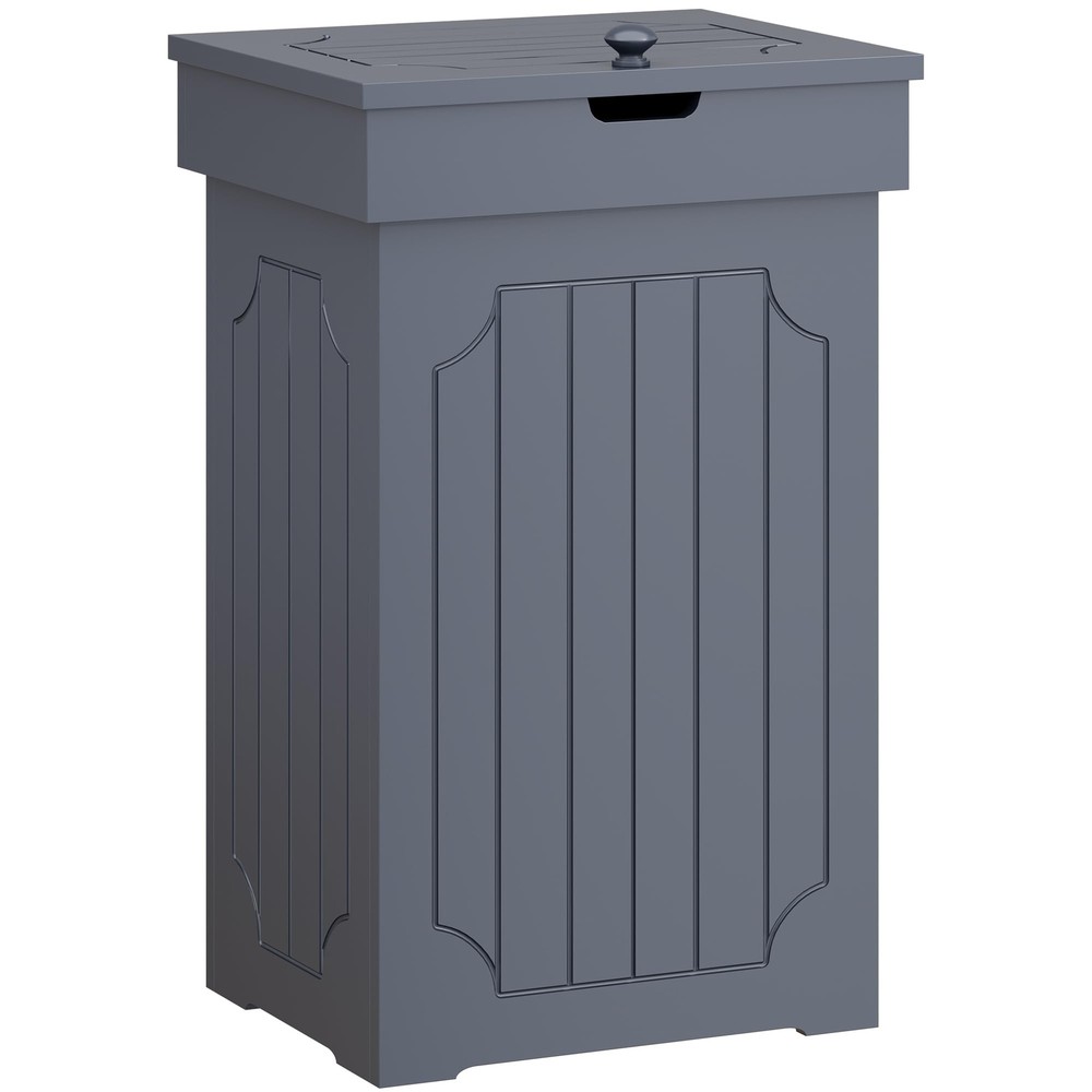 Trash Can Cabinet, 13 Gallon Kitchen Garbage Can, Wooden Recycling Trash Bin,...