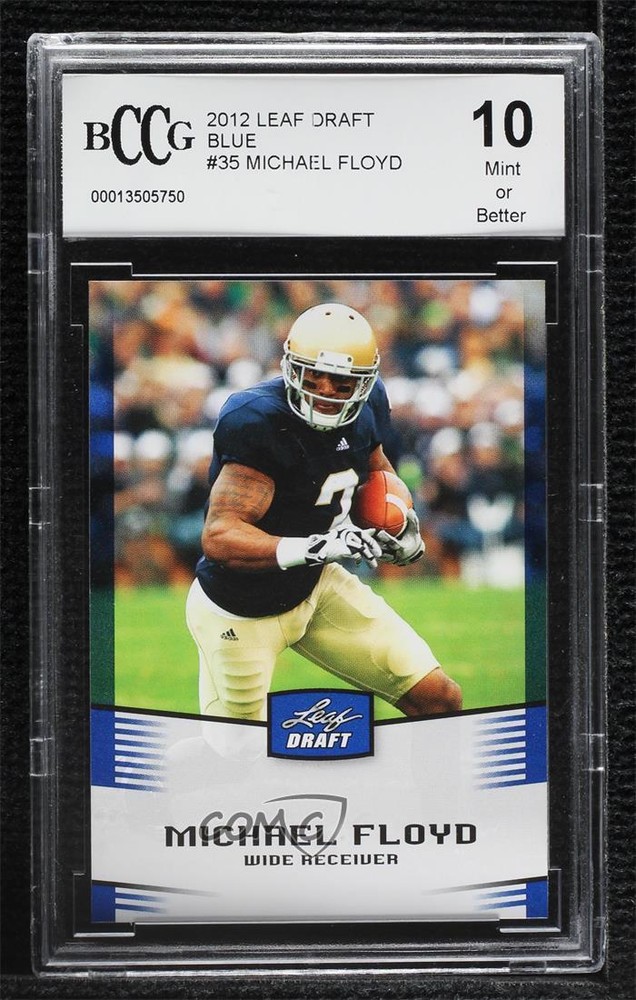 2012 Leaf Draft Blue Michael Floyd #35 BCCG 10 Mint or Better Rookie RC