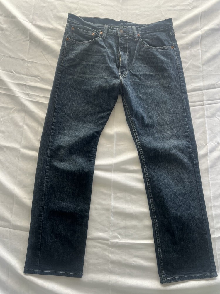 Levi's 505 Regular Fit Straight Leg Jeans Men’s 34/30 Indigo Blue