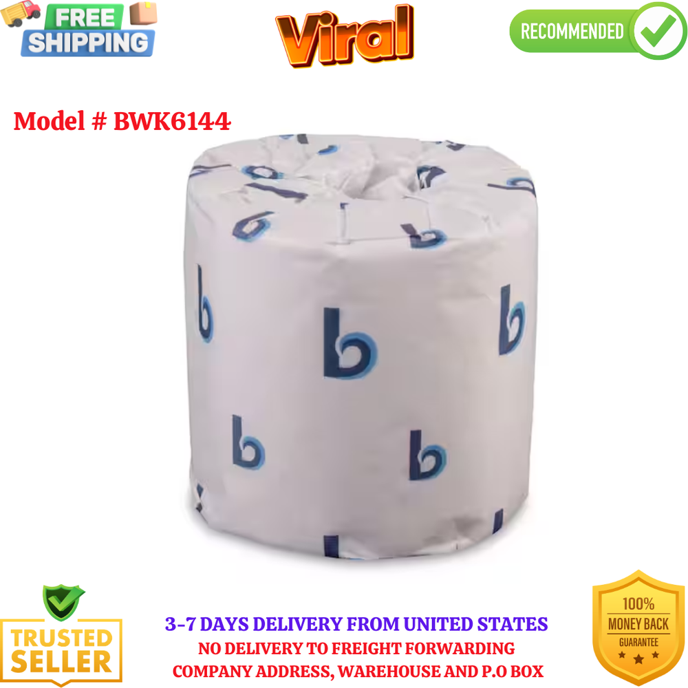 Boardwalk 2-Ply Toilet Tissue, Septic Safe, White, 400 Sheets/Roll, 96 Rolls/Car