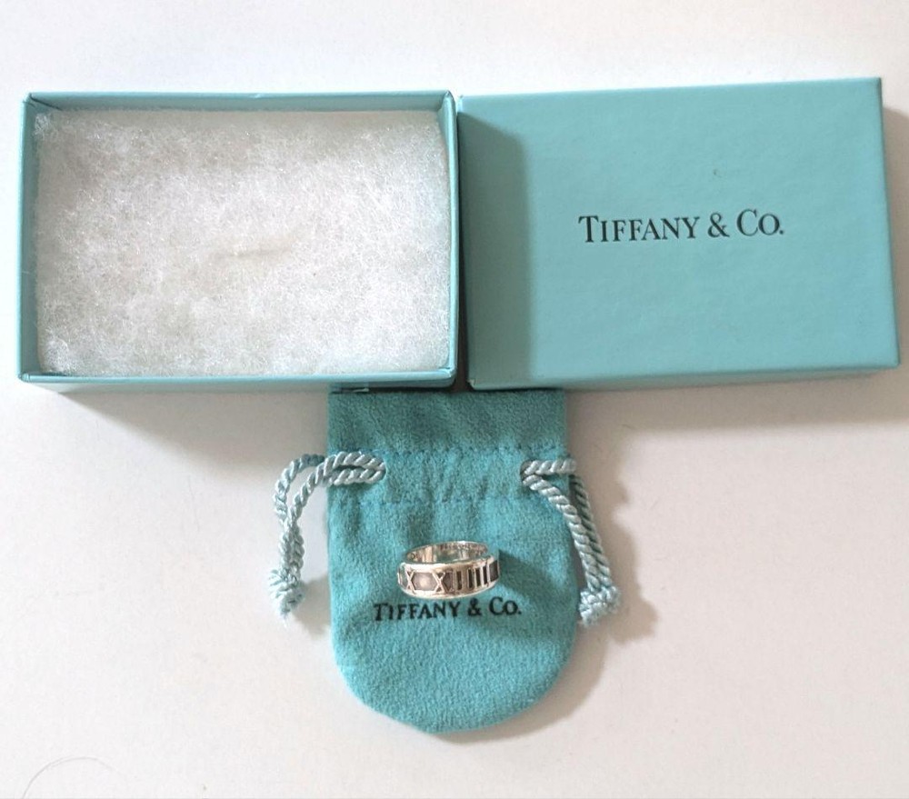 Tiffany Atlas Ring US Size 4.5-5 | Engraved | Used | Clearance Sale-image