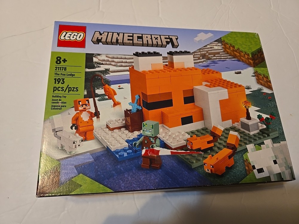 LEGO Minecraft The Fox Lodge Building Kit 21178 for Creative Play  