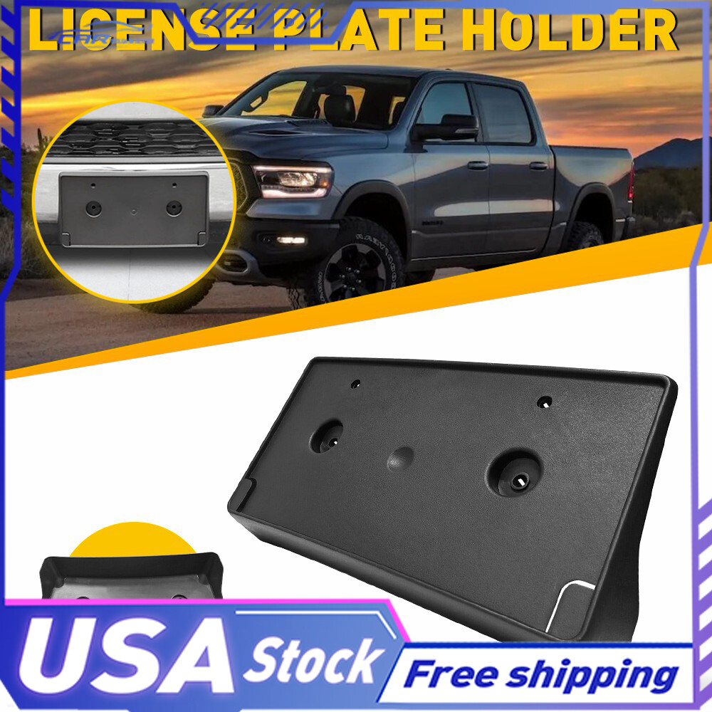 AUXITO Front License Plate Bracket for 19-22 Dodge Ram 1500 No-Drill Mounting