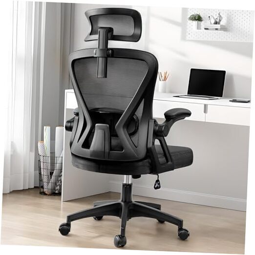 Ergonomic Office Chair, Home Office Desk Chair with Headrest, High Back Mesh