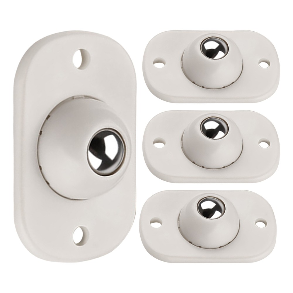 4pcs Self Adhesive Mini Caster Wheels Sticky Pulley for Trash Can Storage Box