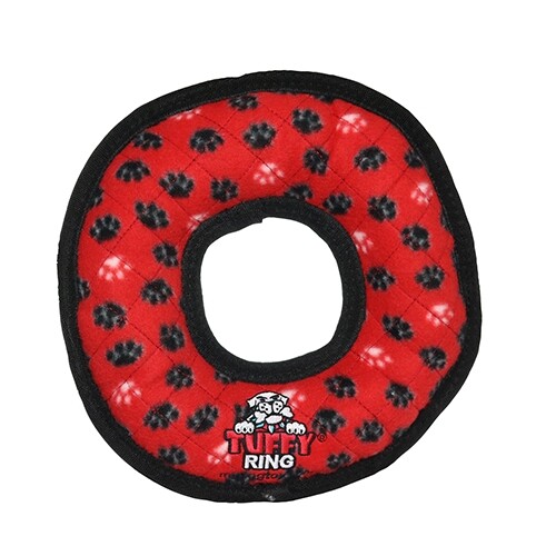 Tuffy Ultimate Ring Red Paw 1 Each By Tuffy