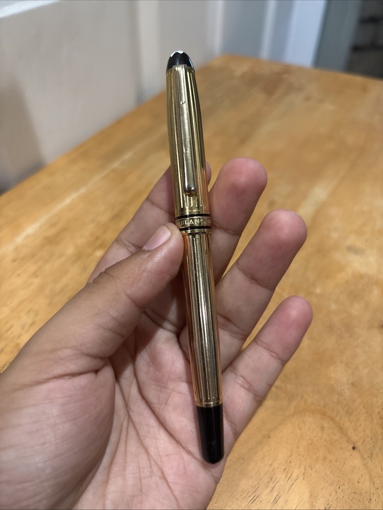 VINTAGE MONTBLANC MEISTERSTUCK GILT BALLPOINT PEN