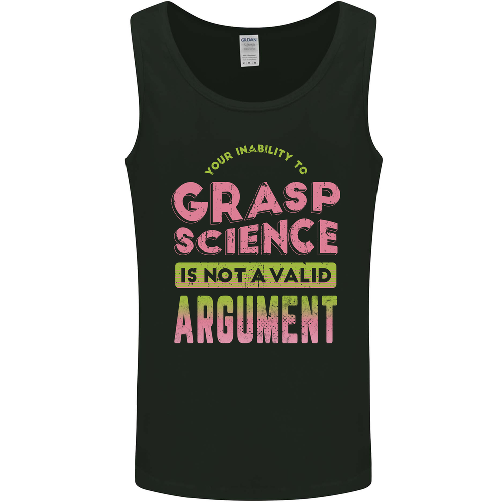 Grasp Science Funny Geek Nerd Physics Maths Mens Vest Tank Top