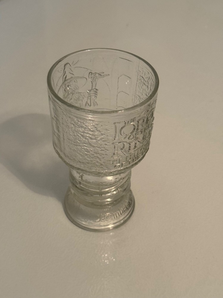 2001 Burger King LOTR Gandalf Wizard Glass Goblet Collectible