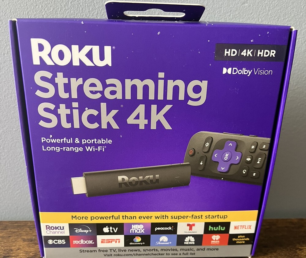 Roku Streaming Stick 4K (2021) 4K/HDR/Dolby Roku Voice Remote and TV Controls