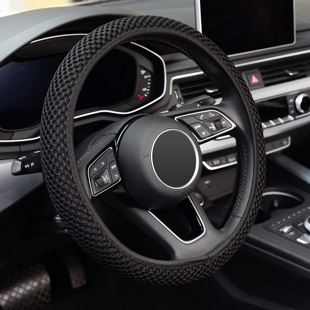 Elastic Stretch Steering Wheel Cover,Warm in Winter and Cool in Summer, Universa